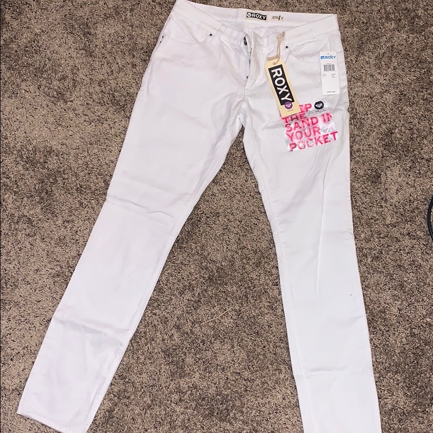 Brand New White Skinny Jeans Roxy